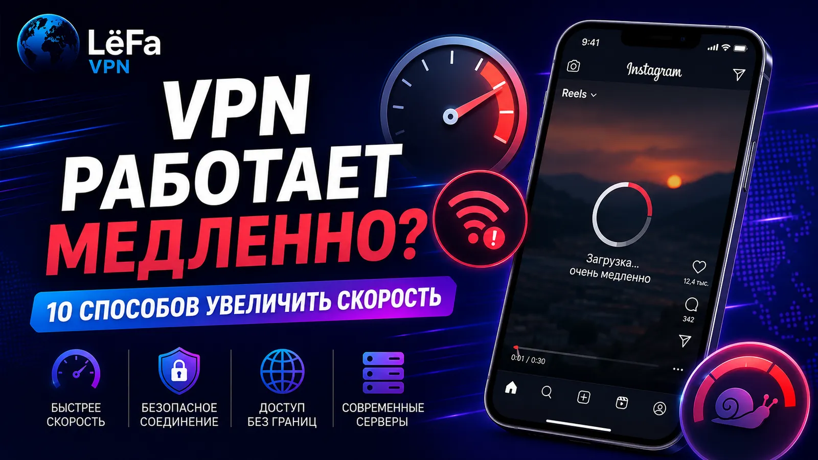 Почему VPN работает медленно